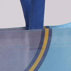 Close-up of the handle attachment on a bag