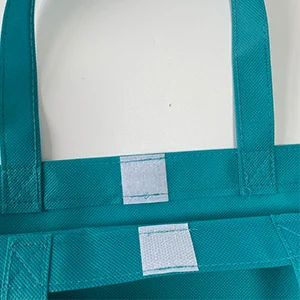 Close-up of VELCRO fastener on the bag opening