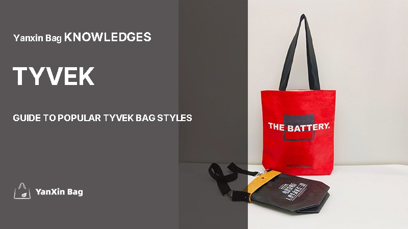 various Tyvek bag styles displayed to accompany the Guide to Popular Tyvek Bag Styles