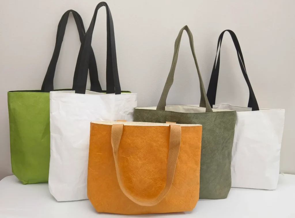 Ways to Save Money on Tyvek Bags 2 A variety of Tyvek® bags in different prints and sizes