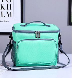 Green Polyester Cooler Bag