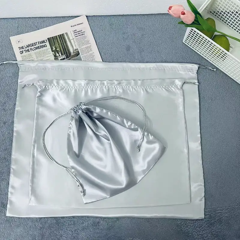 satin drawstring bag