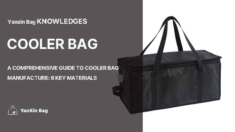 Top 6 Outer Materials for Custom Cooler Bags – black insulated cooler tote representing article topic