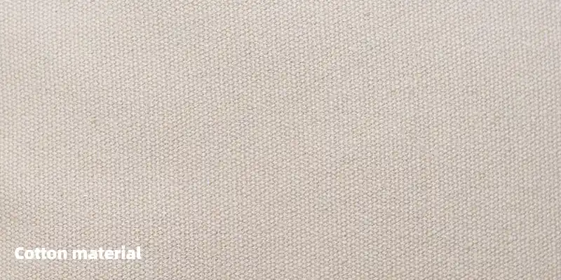 Cotton fabric material, showcasing its texture and appearance