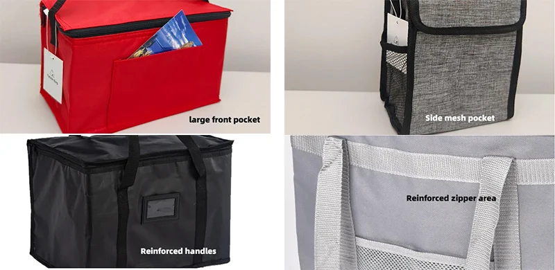 Various cooler bag accessories, showcasing different types and functions