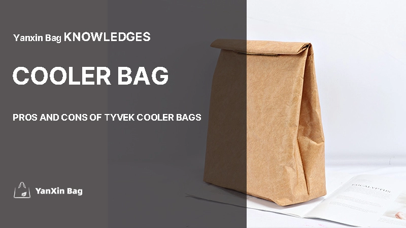 Pros and Cons of Tyvek Cooler Bags displayed with a stylish, reusable insulated bag