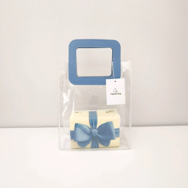 Pros and Cons of PVC Bags: Sample PVC bags with PU handle showcasing style and functionality