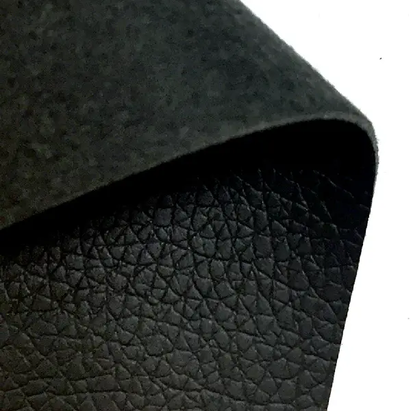 Close-up of leather material for leather vs nylon comparison, showcasing its texture and durability