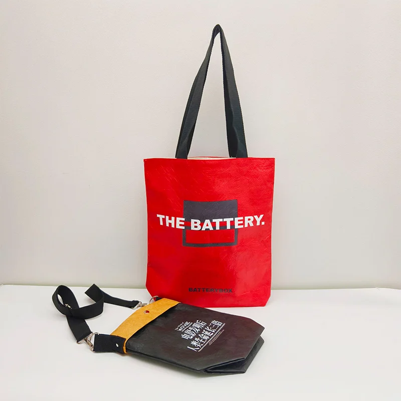 Pros and cons of Tyvek bags, featuring a sample Tyvek bag with lightweight and durable material