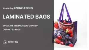 Pros and cons of laminated bags, featuring a beautifully printed laminated bag sample