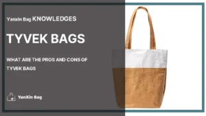 Pros and cons of Tyvek bags, displaying a durable Tyvek bag that’s resistant to wear and easy to carry