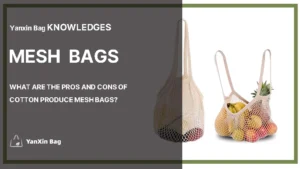 Pros and Cons of Cotton Produce Mesh Bags - A close-up of the cotton produce mesh bag, highlighting its simple design and lightweight texture.