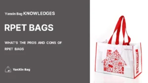 RPET bag highlighting eco-friendly design and sustainability.