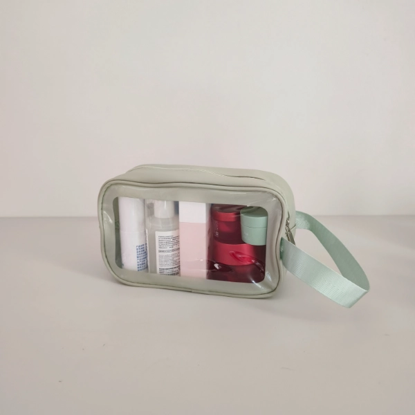 The Best Hotsale Wholesale Custom Clear Bag Styles in 2025 6 Clear PVC makeup bag image featured in The Best Hotsale Wholesale Custom Clear Bag blog article to illustrate product style.