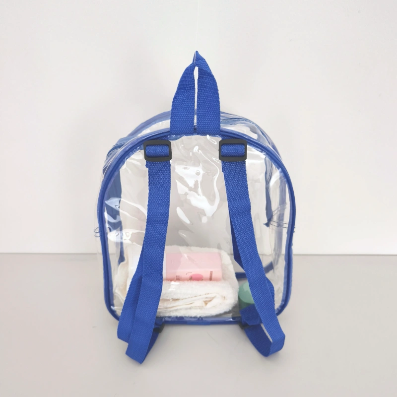 pvc clear backpack back view 2