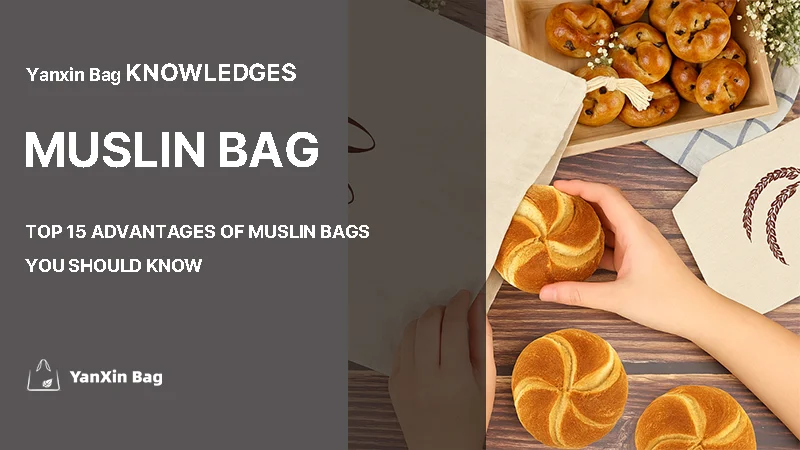 A muslin bag being used for pastry storage, supporting the theme of Advantages of Muslin Bags