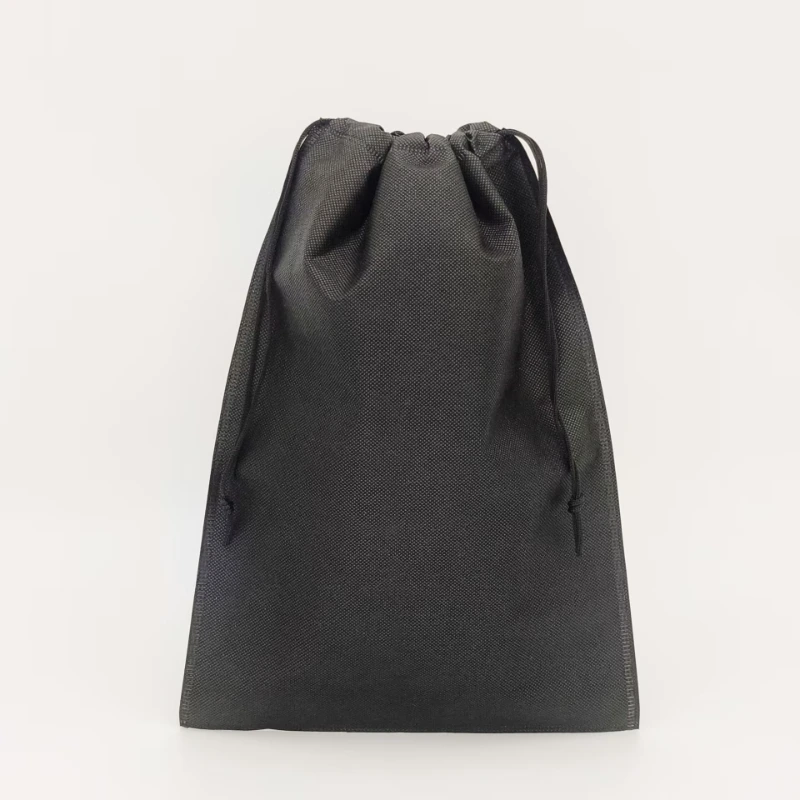 black non woven drawstring bag 1
