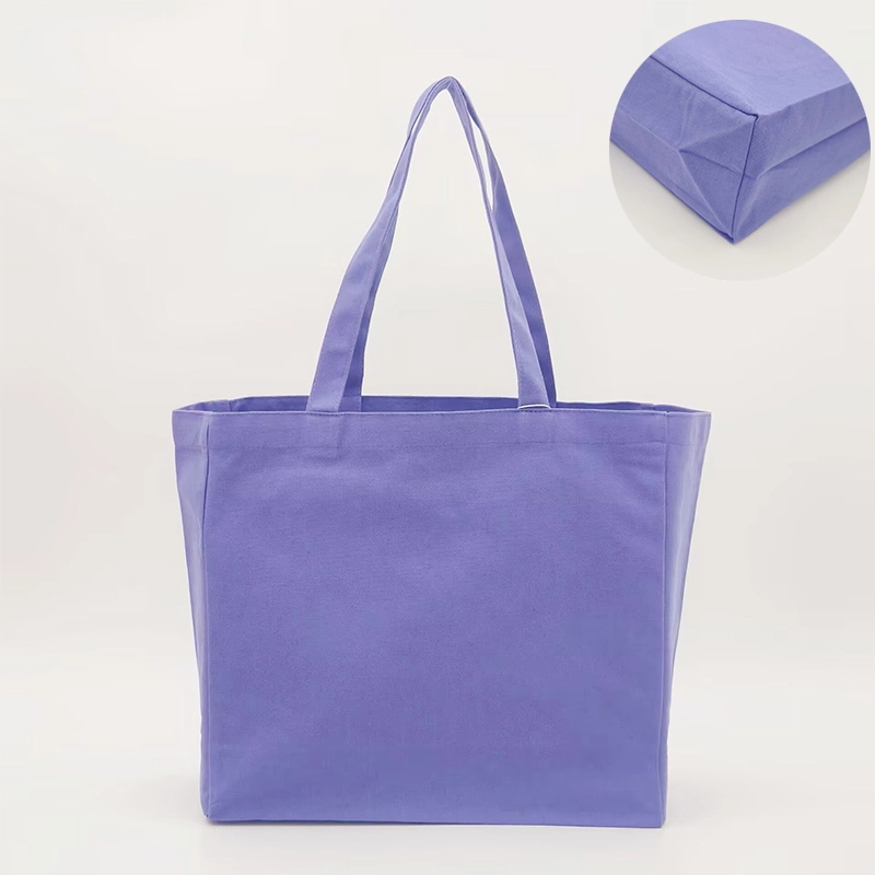 bottom and side gusset canvas bag 1