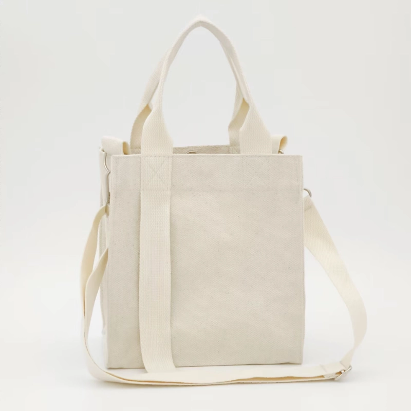 cotton canvas bag with bottom and side gusset 5