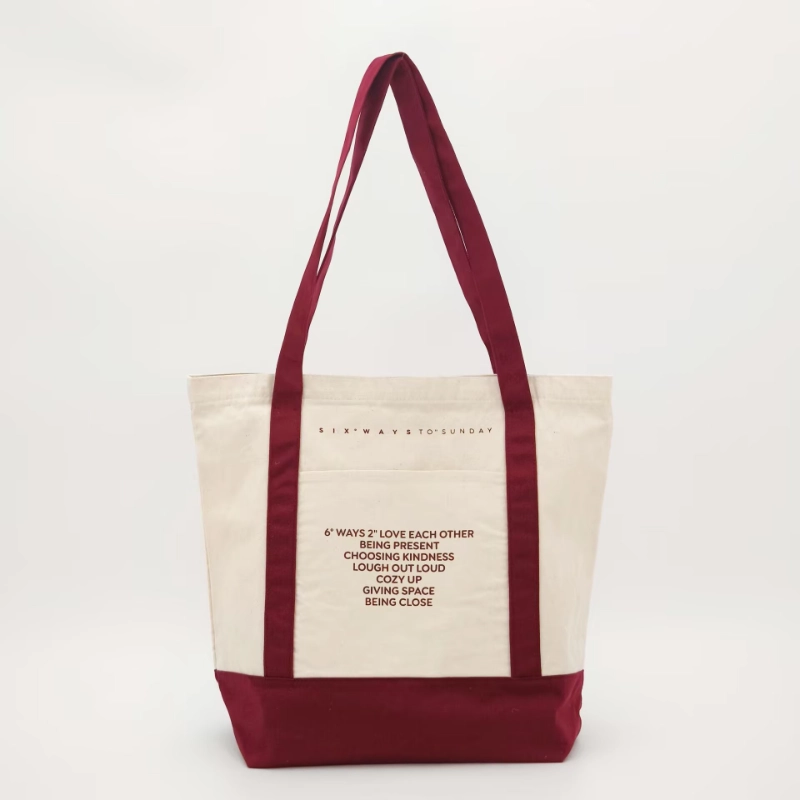 cotton canvas bag with reinforced handle 1
