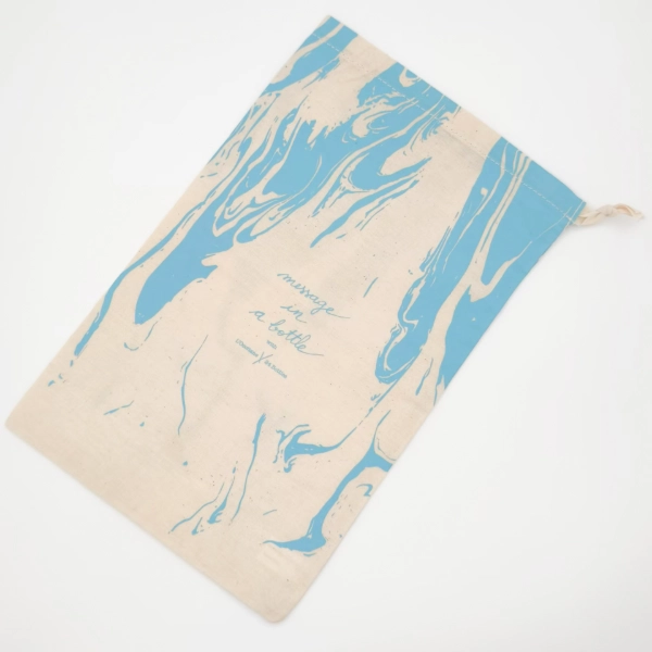 lightweight cotton gift bag large uv print marble flat lay