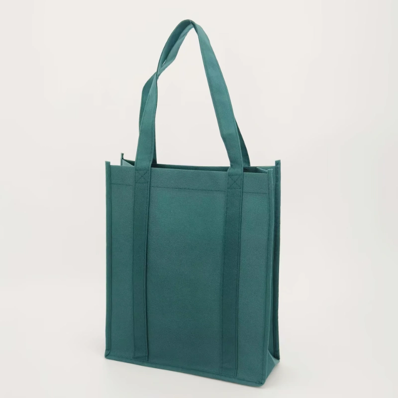 non woven bags with reinforced handle angle view