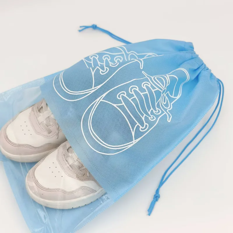 non woven drawstring shoe bag 1