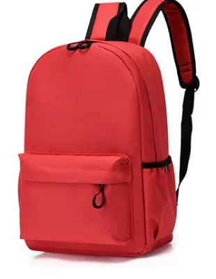 Red bookbag angled front view – Bookbag vs Backpack: Do You Really Know the Difference