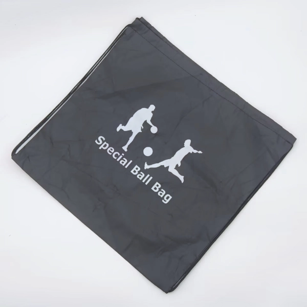 drawstring ball bag flat view