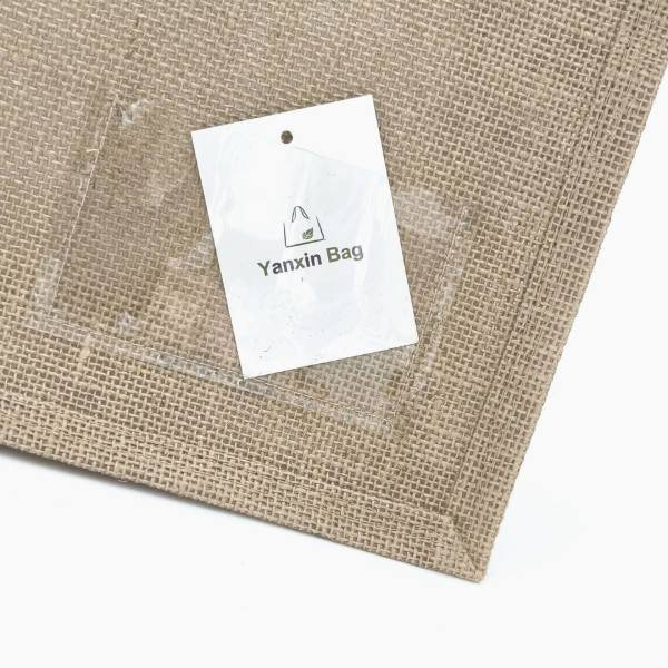 jute bag with PVC pocket 2