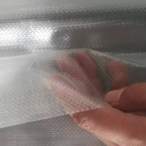 Transparent new PP material used in Laminated PP Woven Shopping Bags, illustrating the theme “Pros and Cons of Laminated PP Woven Shopping Bags