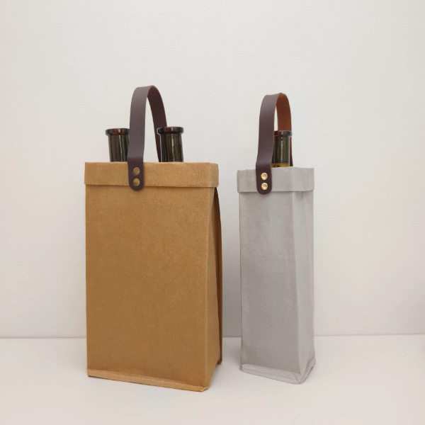 wine bags knowledge - custom washable kraft paper wine bags for bottle packaging