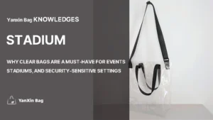 clear PVC tote shown in Why Clear Bags Are a Must-Have for Events, Stadiums, and Security-Sensitive Settings