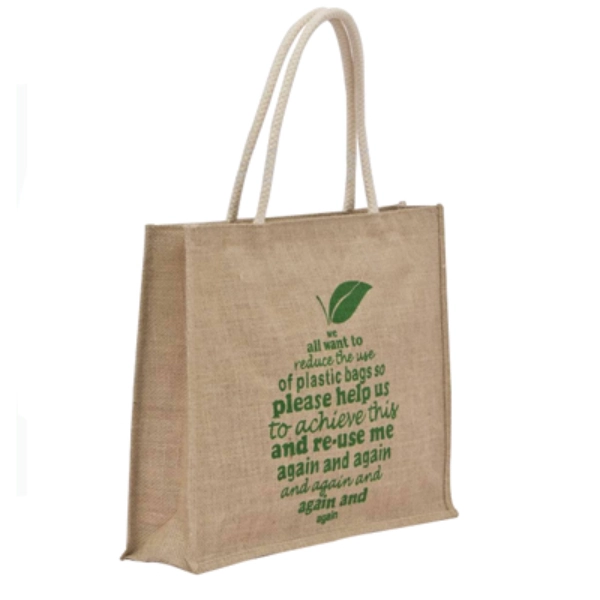 silk screen printing on jute bag
