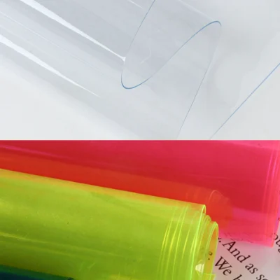 Transparent and colored PVC sheets for clear bags and plastic pouch production