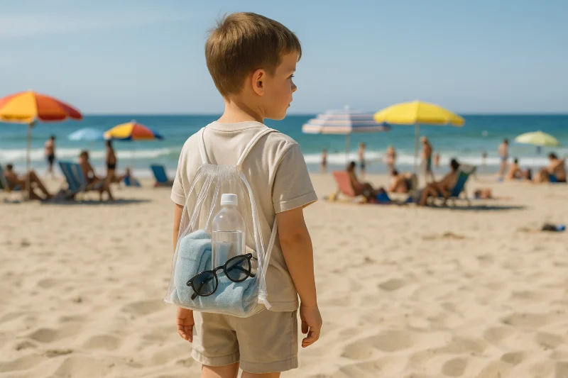 Everything You Need to Know about PVC Bag – transparent beach drawstring style