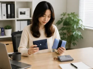 What are the Advantages of Foldable Bags? 10 A person holding compact foldable reusable bags in different colors, illustrating Why Foldable Reusable Bags Are Gaining Popularity in Asia and Europe.