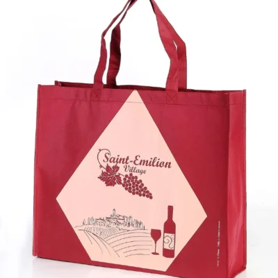 Sample Non-Woven Tote Bag in display (Custom Colors Available), supporting the blog on Types of Non-Woven Bags for Eco-Friendly Shopping